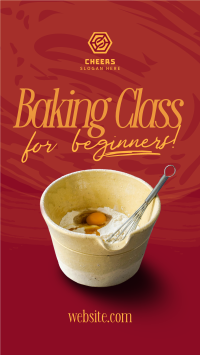 Beginner Baking Class Instagram story Image Preview