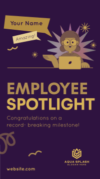 Employee Milestone Spotlight TikTok Video Image Preview