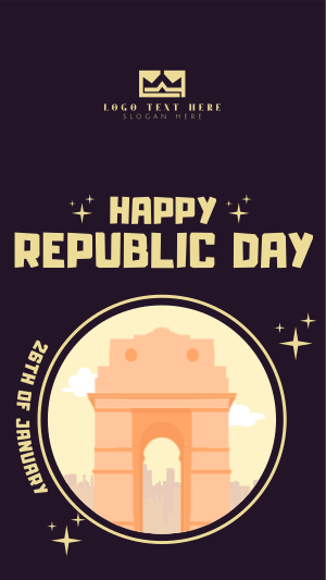 Happy Republic Day Facebook story Image Preview