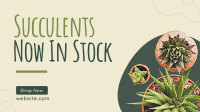 New Succulents Facebook Event Cover Design