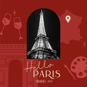 Paris Holiday Travel  Instagram post Image Preview