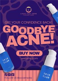 Minimalist Acne Treatment Poster Preview