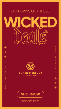 Retro Wicked Deals Facebook Story Image Preview