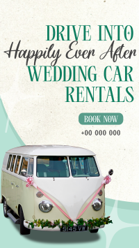 Wedding Car Rental Instagram story Image Preview