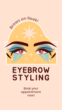 Eyebrow Treatment Facebook Story Design
