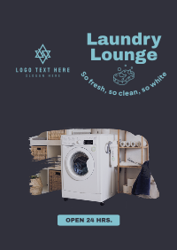 Fresh Laundry Lounge Poster Design