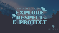 Ocean Day Pledge Facebook event cover Image Preview