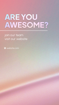 Are You Awesome? Facebook story Image Preview