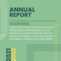 Annual Report Lines Instagram Post Design