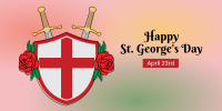 St. George's Shield Twitter Post Design