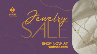 Clean Minimalist Jewelry Sale Facebook Event Cover Design