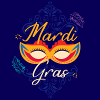 Decorative Mardi Gras Instagram Post Design