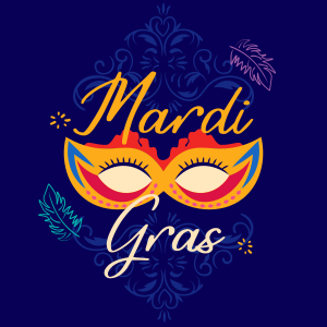 Decorative Mardi Gras Instagram post Image Preview