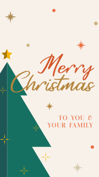 Christmas Tree Greeting Instagram Story Design