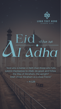 Eid Al Adha Quran Quote TikTok video Image Preview