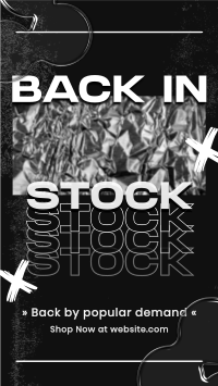 Grunge Back In Stock TikTok Video Image Preview