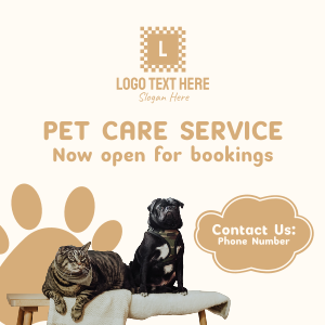 Pet Care Service Instagram post