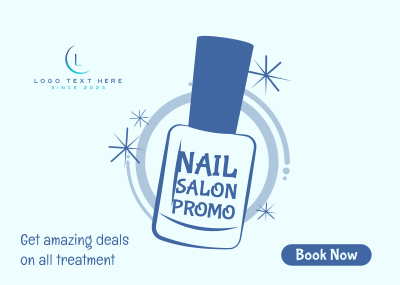 Nail Salon Discount Postcard Image Preview