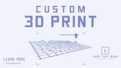 Custom 3D Print Facebook event cover Image Preview