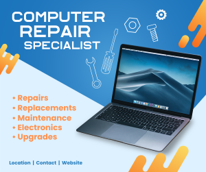 Computer Repair Specialist Facebook Post