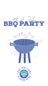 Come at Our 4th of July BBQ Party  Instagram Story Design