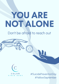 You're Never Alone Flyer Design