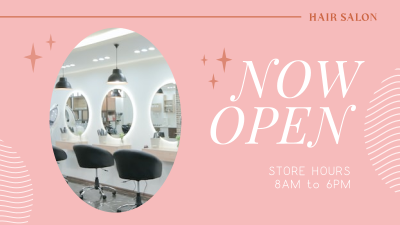Hair Salon is Open Facebook event cover Image Preview