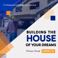 Building Home Construction Instagram Post Design