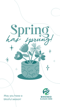 Spring Flower Pot Instagram reel Image Preview