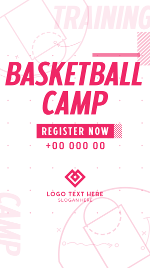 Basketball Sports Camp Instagram Reel Image Preview