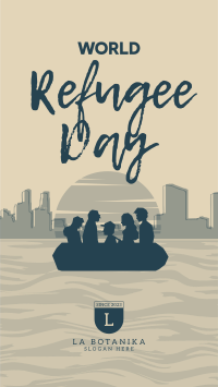 World Refuge Day Facebook Story Design