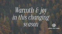 Autumn Season Quote Facebook Event Cover Design