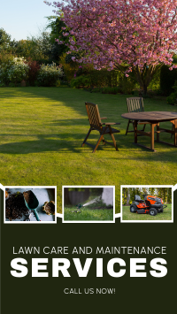 Lawn Care Services Collage Facebook Story Image Preview