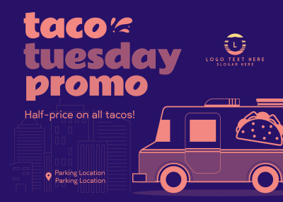Taco Tuesday Postcard Image Preview