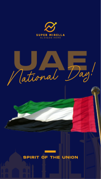 UAE National Flag Facebook Story Image Preview