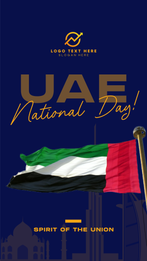 UAE National Flag Facebook story Image Preview