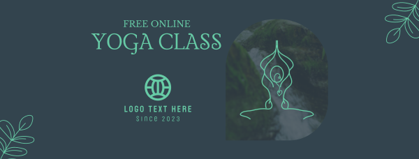 Online Yoga Class Facebook Cover Design Image Preview