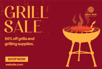 Fiery Hot Grill Pinterest Cover Design