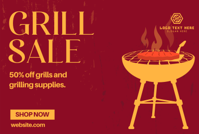 Fiery Hot Grill Pinterest board cover Image Preview