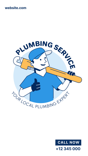 Plumber Guy Facebook story Image Preview