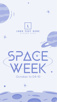 Space Week Event Facebook Story Design