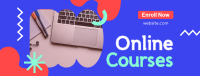 Online Education Courses Facebook cover Image Preview
