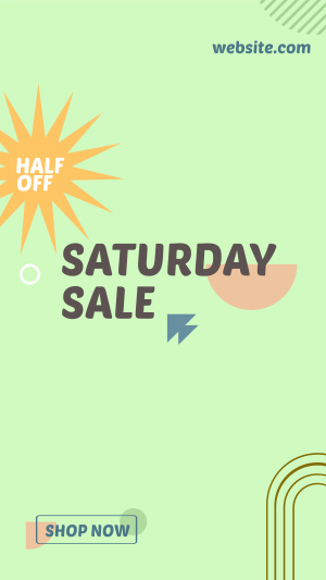 Saturday Sale Facebook story Image Preview