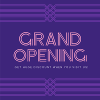 Minimalist Art Deco Grand Opening Instagram post Image Preview