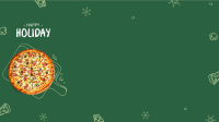 Holiday Pizza Special Zoom Background Image Preview