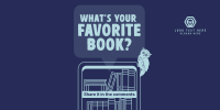 Q&A Favorite Book Twitter Post Design