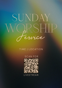 Radiant Sunday Church Service Poster Image Preview