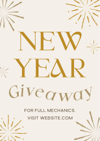 New Year Giveaway Poster Design