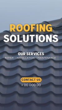 Professional Roofing Solutions TikTok Video Design