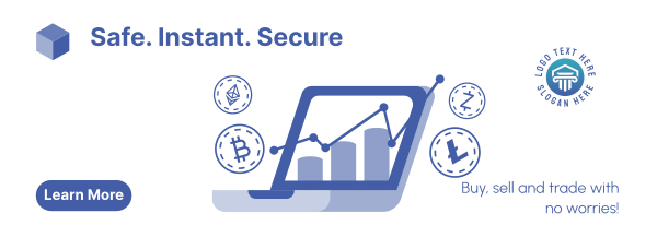Secure Cryptocurrency Exchange Facebook Cover Design Image Preview